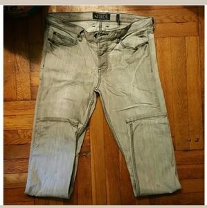 RUDE By Hot Topic Mens 32 Grey Skinny Jeans